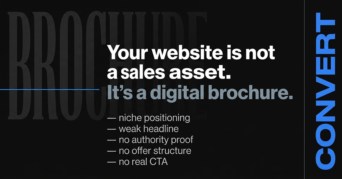 Your website is not just a sales asset, it serves as a digital brochure