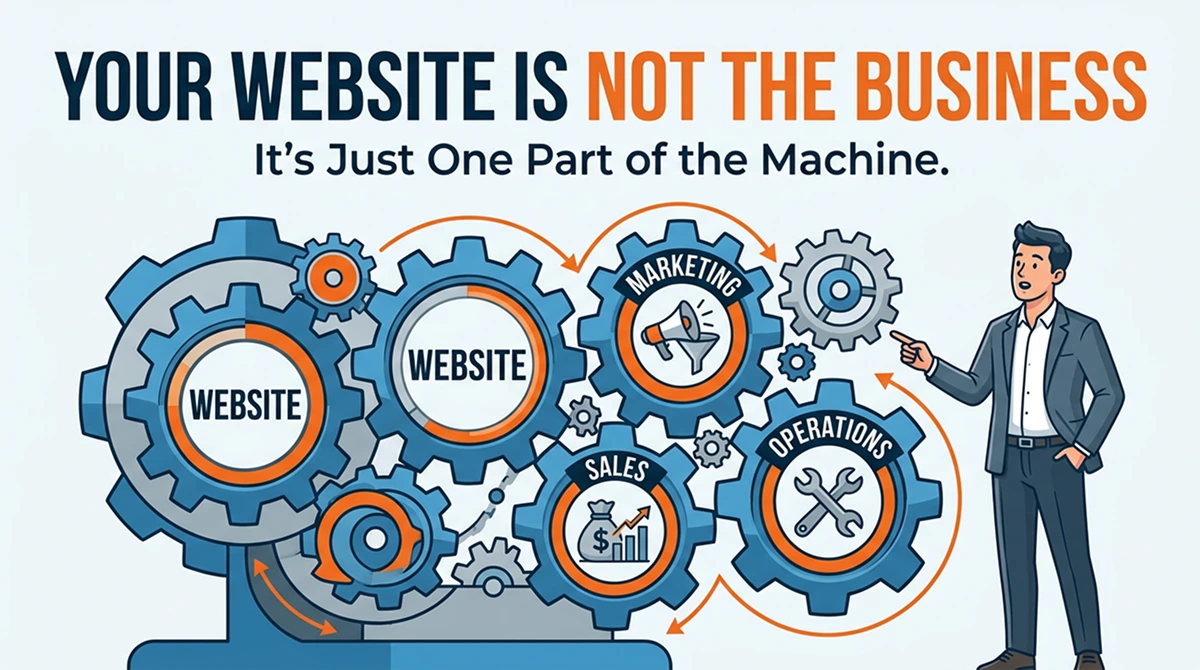 Your Website Is Not the Business. It’s Just One Part of the Machine.