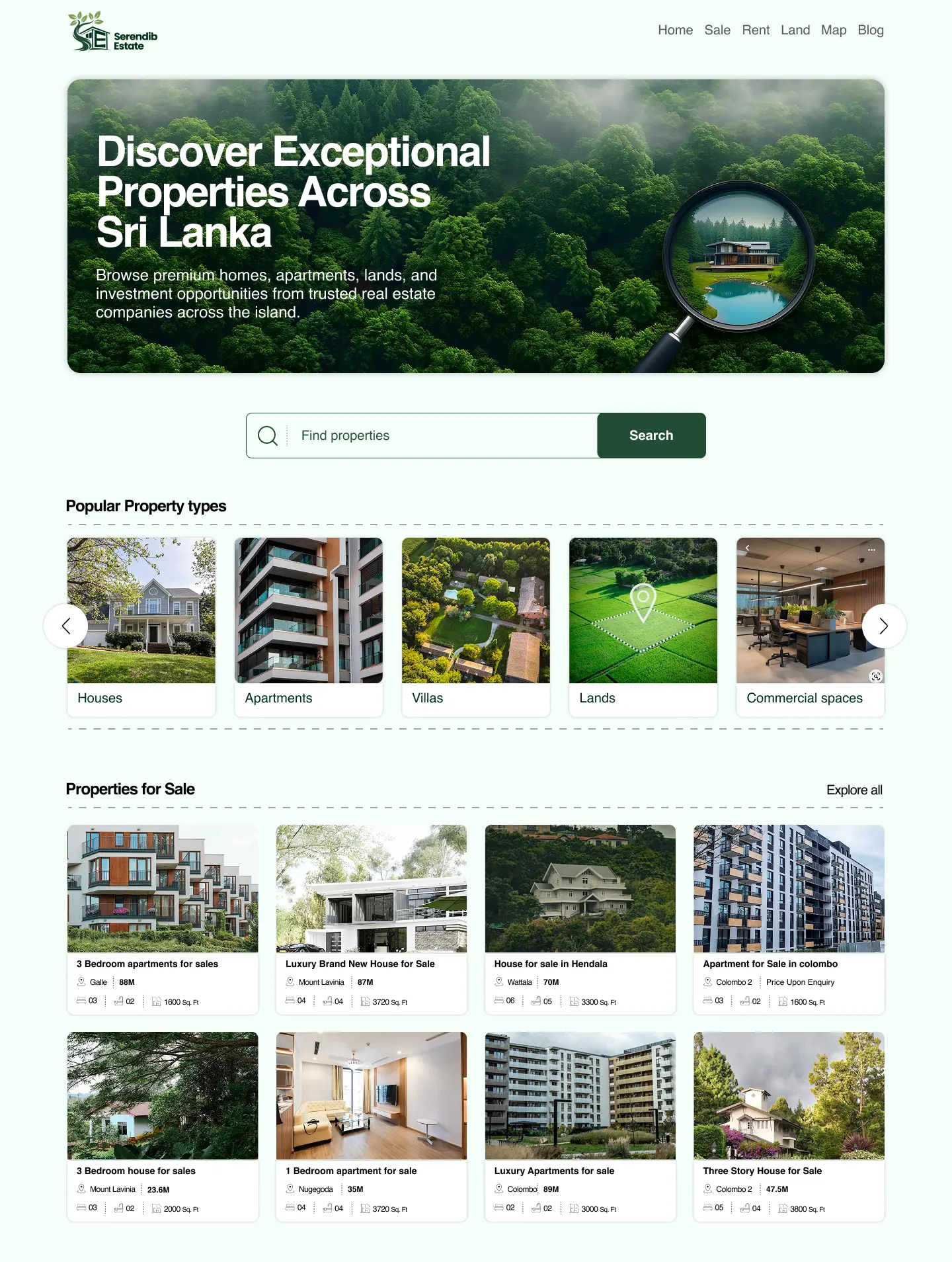 Ceyonra web design project preview 2