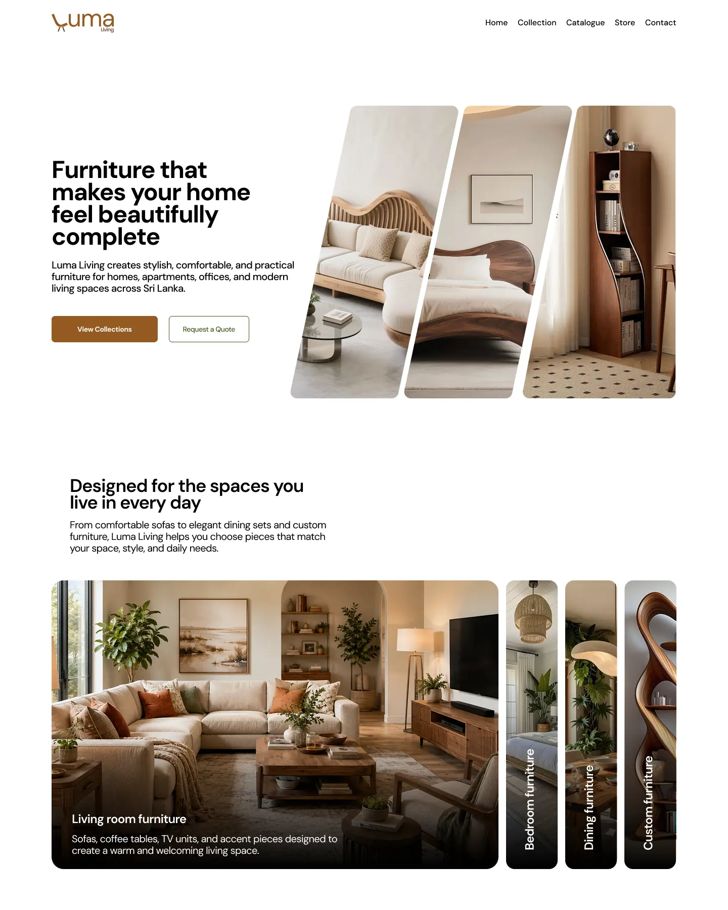 Ceyonra web design project preview 5